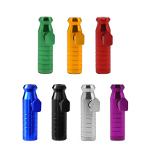 Aluminum Snuff Bullet Snorter Sniffer Powder Rocket Dispenser Boxes 54MM Metal Thread Snorter Bottle SUN014